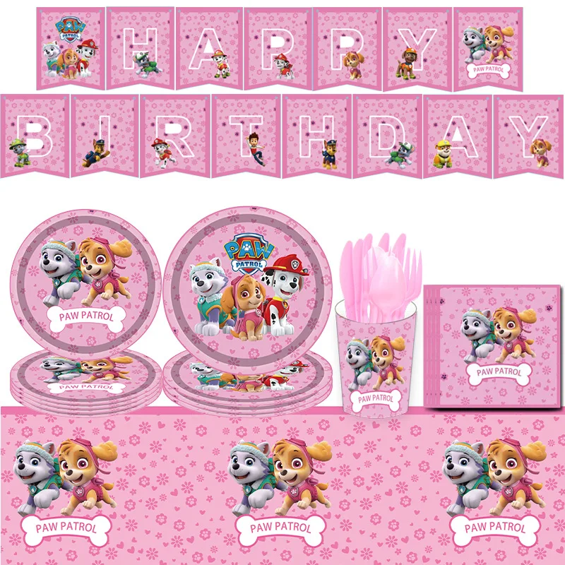 Щенячий патруль дневной день рождения кавайные девушки Скай фигурки детские