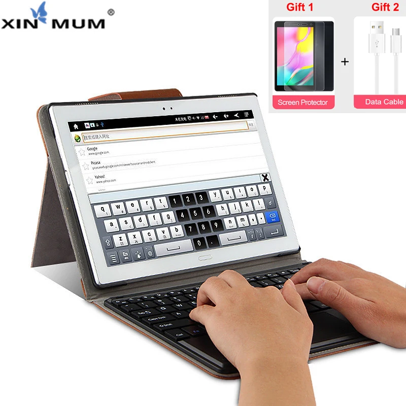 

Wireless Bluetooth keyboard Case For Lenovo Tab 4 plus TB-X704F X704N 10.1" Gift Tempered Glass Screen Protector for Tab4 Plus
