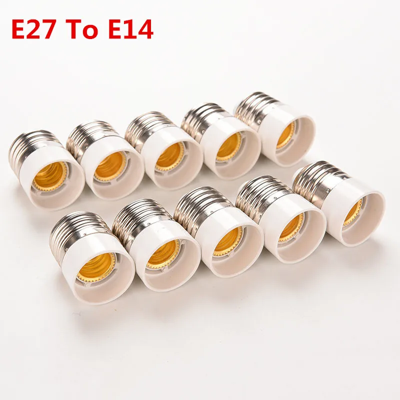 5 шт. адаптер для цоколя лампы E27 E14|e27 to e14|lamp holder converterfireproof materials |