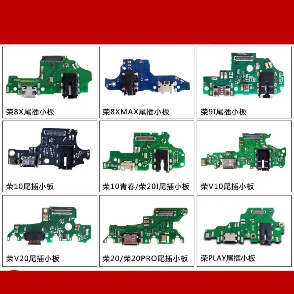 

Honor 8X 8XMAX 9i 10 20i V10 V20 20PRO PLAY USB Charging PCB Board IC Connector Microphone Headphone Jack Flex Cable Motor Part
