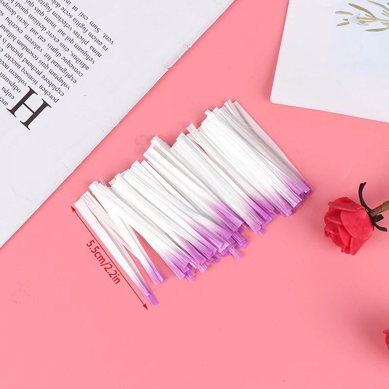 100PCS Nail Glass Fiber Fiberglass Nail Extension Form For Nail Silk Extension Nail Fiberglass DIY Nails Buiding Extension Tips