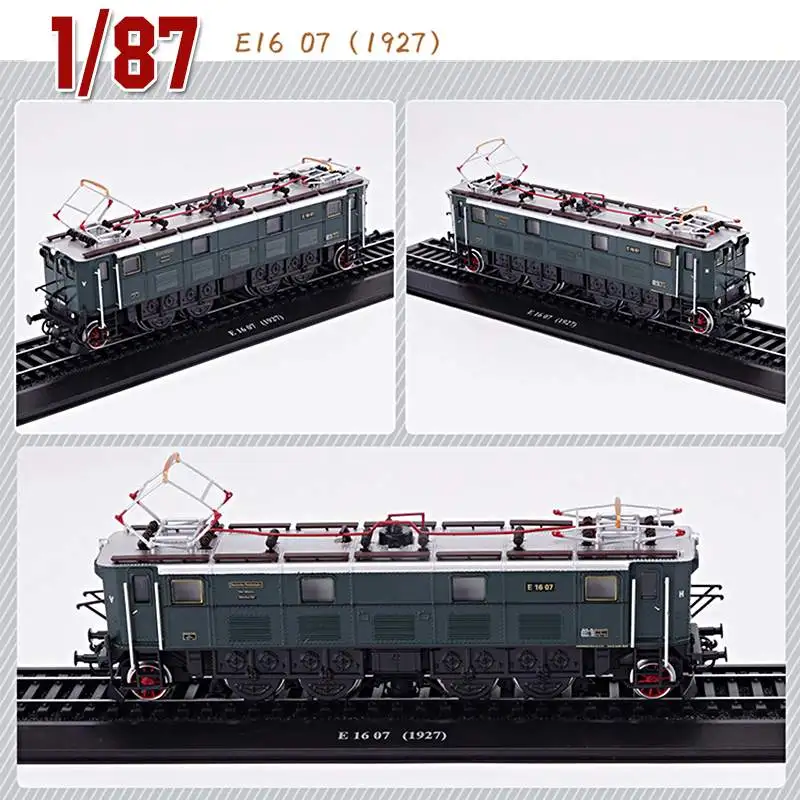 LBALA 1: 87 Ретро модель поезда E16 07(1927) Паровая модель поезда детские игрушки подарки высококачественный каучук