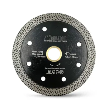 

4"/4.5"/5" Dia. Pressed Sintered Mesh Turbo Diamond Saw Blade Cutting Disc Diamond Circular saw blade Bore 22.23MM /20mm