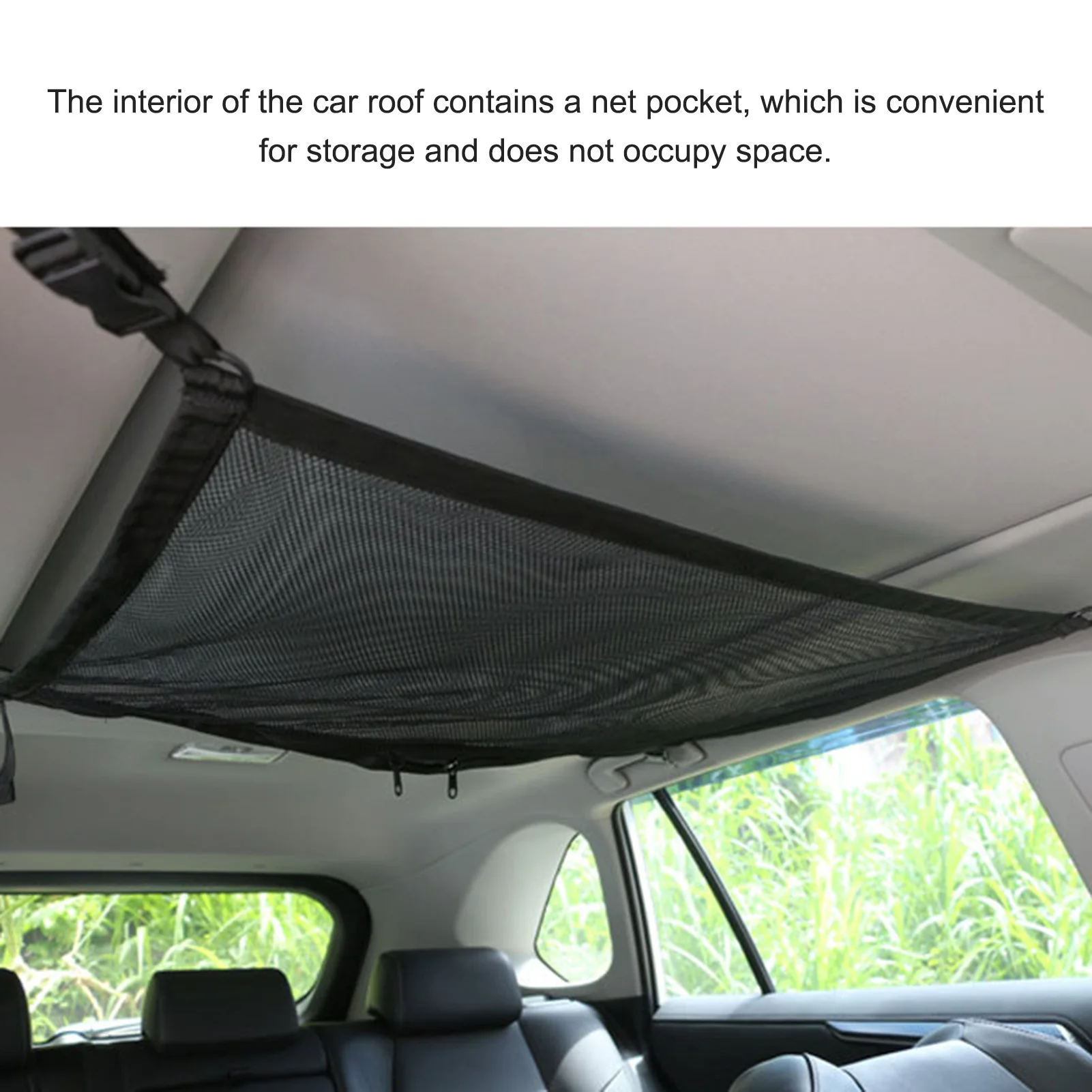 Portable Car Ceiling Storage Net Pocket Roof Interior Cargo Bag Trunk Pouch Sundries Organizer | Автомобили и мотоциклы