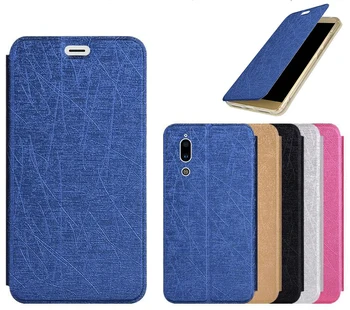 Dudukan Flip PU Kulit Case Belakang untuk Sharp AQUOS C10 S2 Dudukan Ultra Tipis Flip Cover