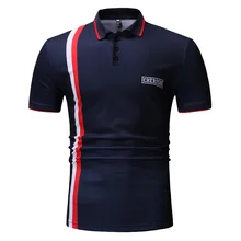 Летний Стиль AliExpress EBay Мужская модная и индивидуальная печатная Повседневная рубашка поло большого размера с коротким рукавом