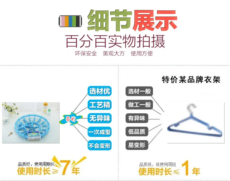 Manufacturers Direct Selling Underwear Socks Break Clamp Bracket 20 Head Balcony Drying Rack Wholesale Multi-Clip Windproof Plas