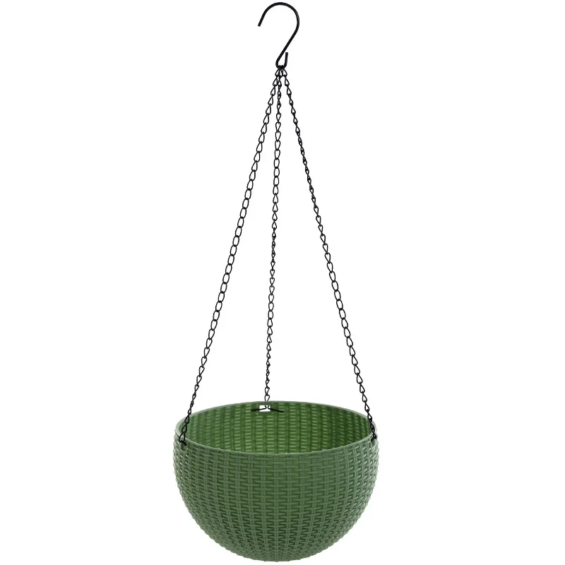 Green S Домашний цветочный горшок из смолы для отеля, балкона, подвесная корзина для растений, садовый суккуленты, держатель - Цвет: Green S