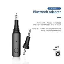 Bluetooth приемник передатчик 3,5 мм Aptx 2в1 Bluetooth 5,0 адаптер для наушников динамик беспроводной аудио передатчик ТВ