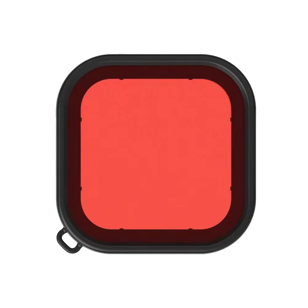 Red Filter PATALACHI водонепроницаемый корпус чехол для Gopro Hero 8 черный 196ft подводная фотография мягкая резиновая кнопка защитная - Цвет: Red Filter