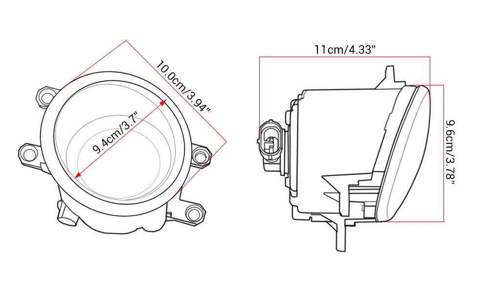 Cawanerl для Lexus RX350 RX450h 2010 2011 2012 2013 автомобильный 30 Вт Светодиодный противотуманный фонарь Angel Eye дневная ходовая лампа DRL Белый H11 12 В