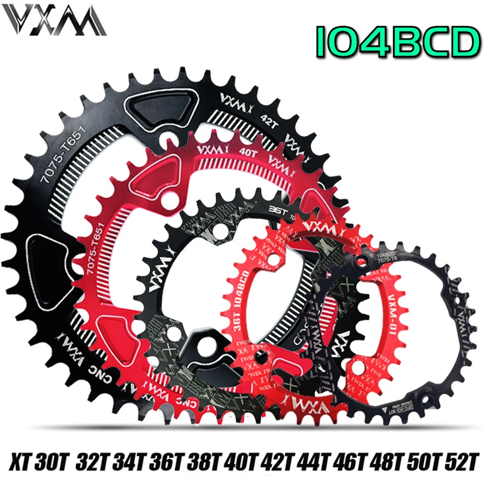 VXM-Bicycle-104BCD-Crank-Oval-Round-30T-32T-34T-36T-38T-40T-42T-44T-46T-48T (1)
