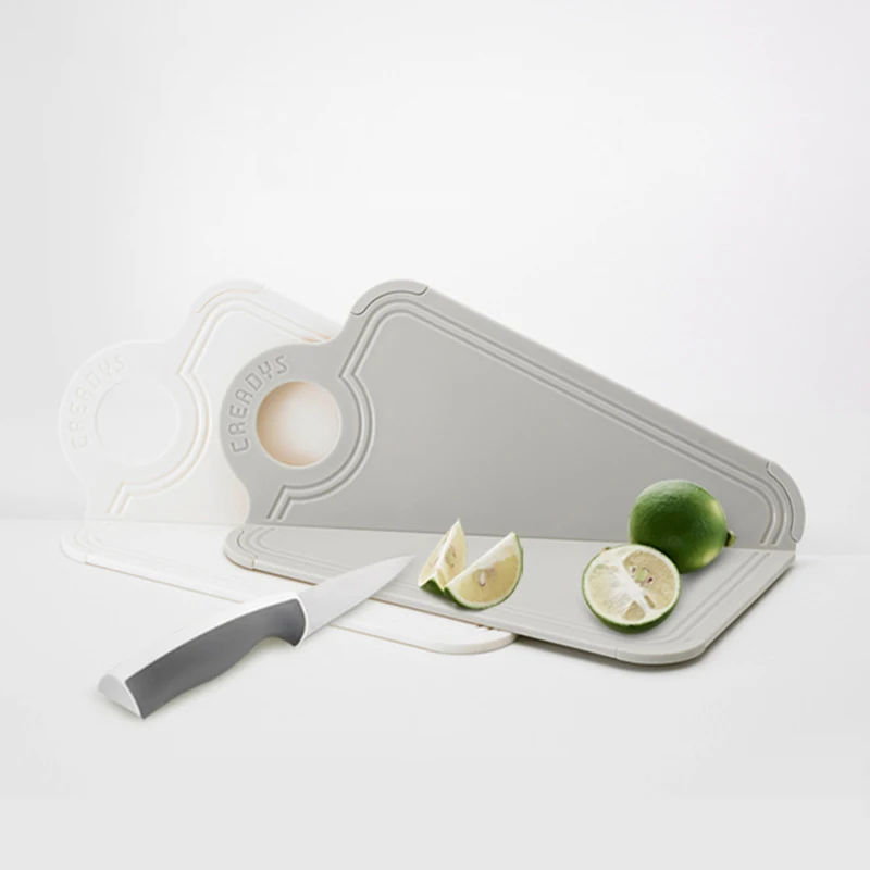 

Folding Kitchen Chopping Blocks Foldable Cutting Board Antimicrobial Anti-skid Folding Board Kitchen Prep Mat with Non-Slip Feet