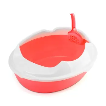 

The Cat Sand BasinSemi-closed Oval Urinal PottyBasin Of Cat Shit Cat ToiletCat Pet Supplies Cat Litter Tray