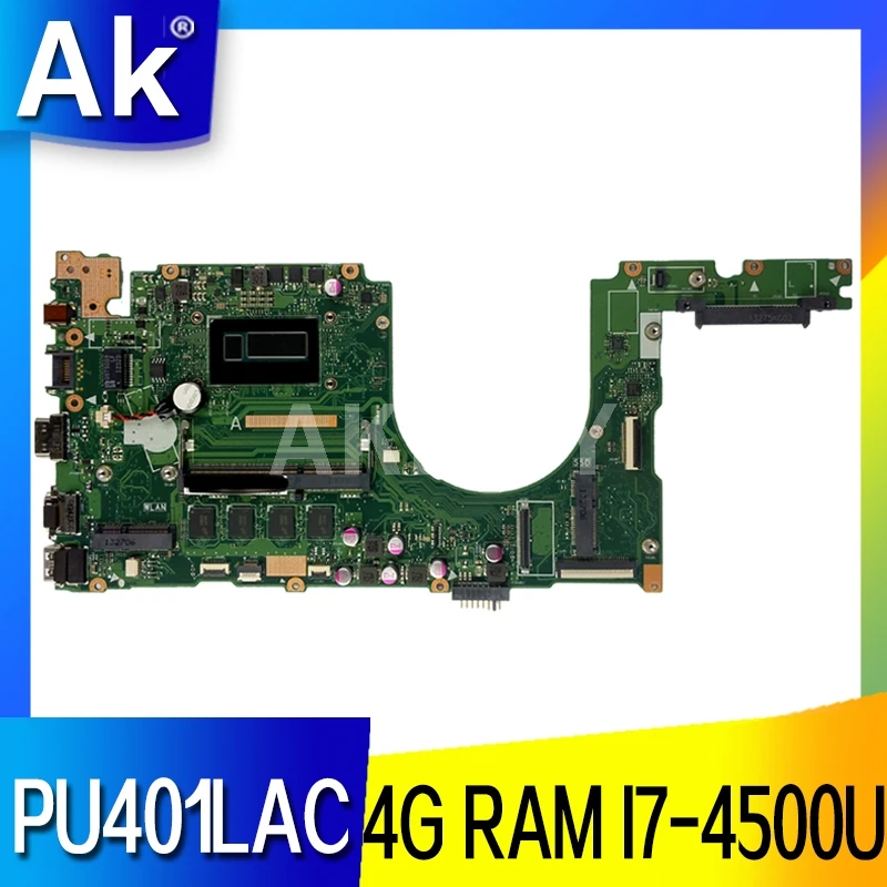 PU401LA с I7-4500U CPU на борту 4 Гб RAM материнская плата REV 2 для For Asus PU401 PU401L PU401LAC ноутбука
