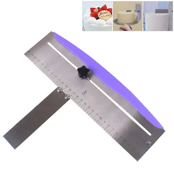 

Kitchen High Strength Cake Scraper Bakeware Turning Stainless Steel Tools Leveling Device Adjustable DIY Easy Clean Spatula