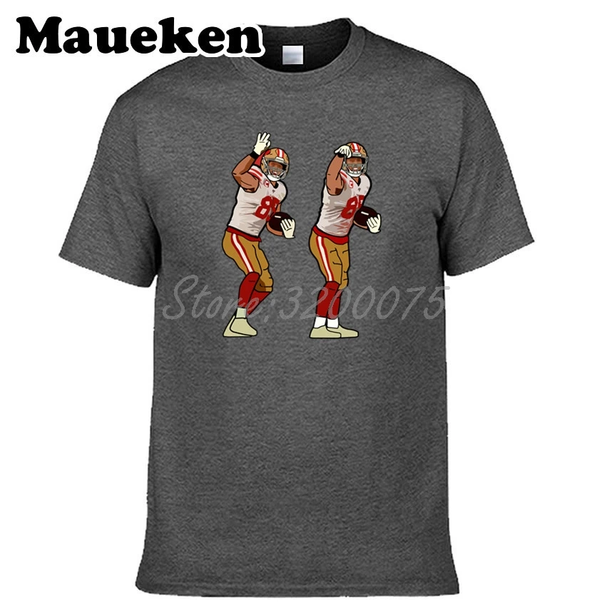 Мужская футболка Джордж киттл 85 Touchdown Celebration San Francisco одежда футболка мужская футболка с круглым вырезом W19102314 - Цвет: 4
