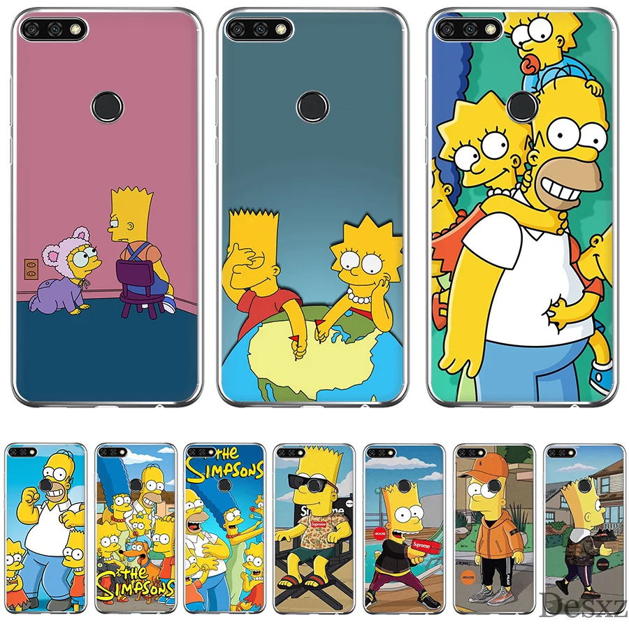 

The Simpsons Case For Huawei P30 P20 P10 P9 P8 Lite Pro Plus P Smart Mini Cover Phone Bag Hard Silicone