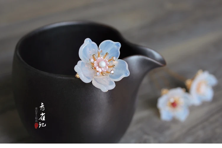 Винтажная заколка для волос ручной работы, кимоно для косплея hanfu, маленькая заколка в виде цветка, заколки для волос, аксессуары для волос, головные уборы, инструменты для изготовления