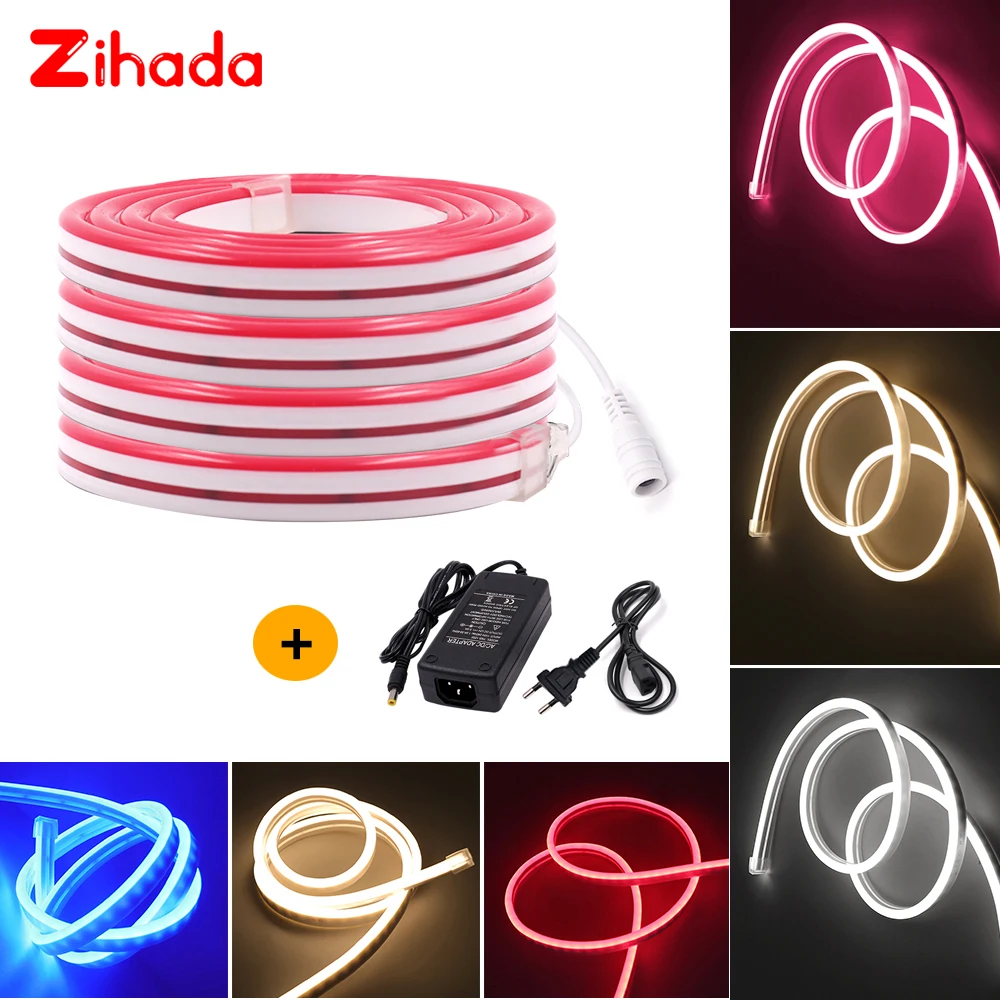 Гибкая неоновая СВЕТОДИОДНАЯ лента SMD 2835 120Led s/m 12 В постоянного тока