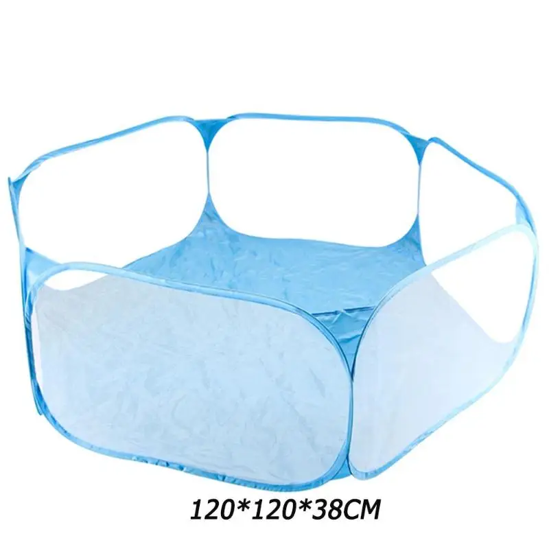 Портативный бассейн дышащая сетка палатка экологически чистый и дышащий полиэстер открытый бассейн игрушка для ребенка подарок на день рождения - Color: Blue