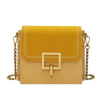 

Scrub Leather Crossbody Bags For Women New Fall Small Female Shoulder Messenger Bag Fashion Quality Chain Handbags and Purses