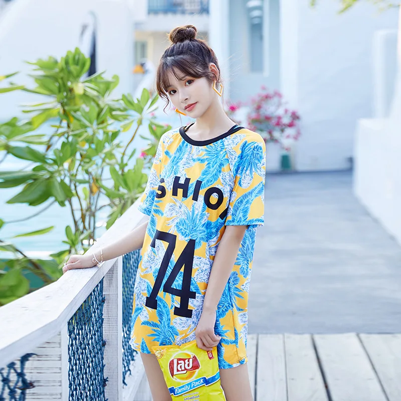 

2020 Korean-Style Fairy Style Student Swimsuit Three-Piece Ins2955