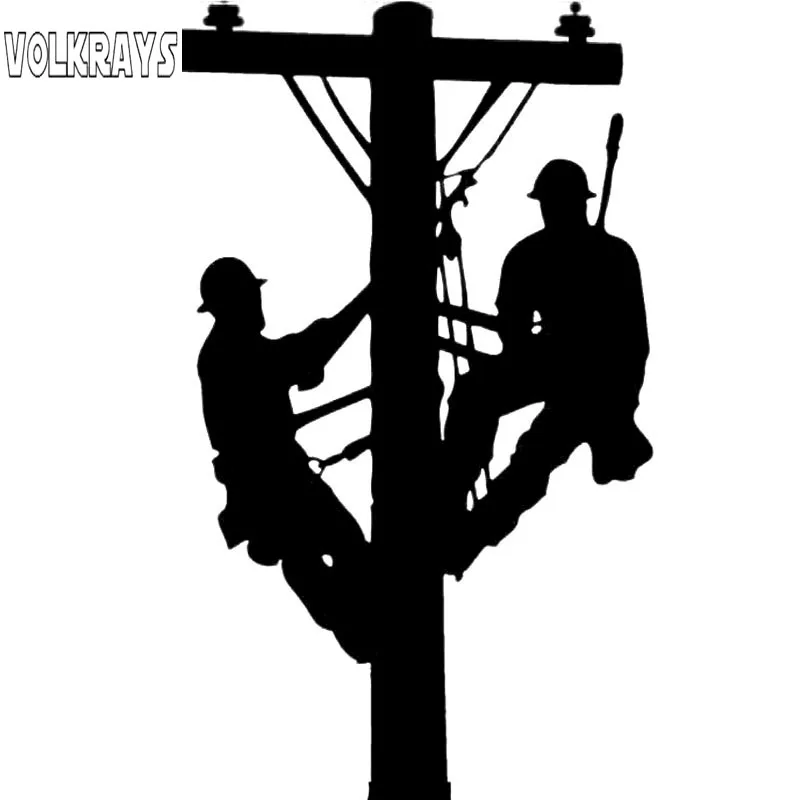 Volkrays индивидуальная Автомобильная наклейка Lineman Journeyman электрик аксессуары