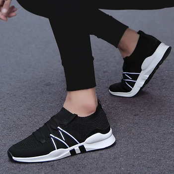 

Spring New Men Shoes Sneakers White 2020 Fashion Flat Casual Shoes for Men Mesh Breathable Walking Shoes Sneaker Wholesale Tenis