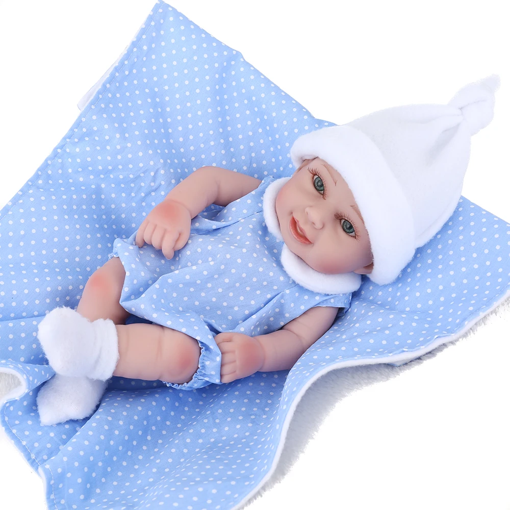 Bebes Reborn Baby 28 см 11 дюймов мягкий силиконовый Reborn Boneca Menina куклы весь силиконовый корпус на день рождения Рождество сюрприз подарки