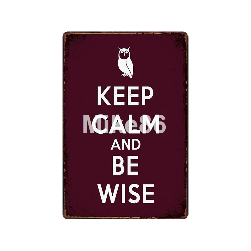 [Mike86] Keep Calm веселый футбольный парисовый чай Теннисный оловянный знак винтажный магазин рисунок на железной поверхности в стиле ретро плакат искусство 20*30 см LT-1975