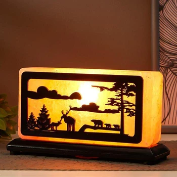 

Salt Lamp with dimmer "rectangle North" E14 15 W 2-3 kg hymal. Salt 20 х7х10 5217083