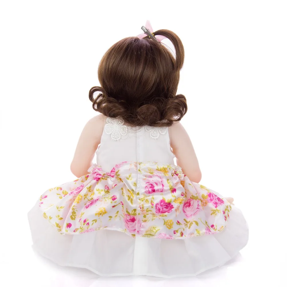 NPK эксклюзивный 1" 48 см Bebes reborn Girl полный силиконовый корпус Reborn куклы реалистичный ребенок Playmates детские игрушки девочка подарок на день рождения
