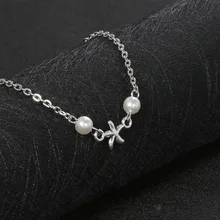 Европейский и американский Креативный дизайн ножной браслет с жемчужными бусинами для пляжа, йоги, ножные украшения, элегантные универсальные Подвески в виде морской звезды