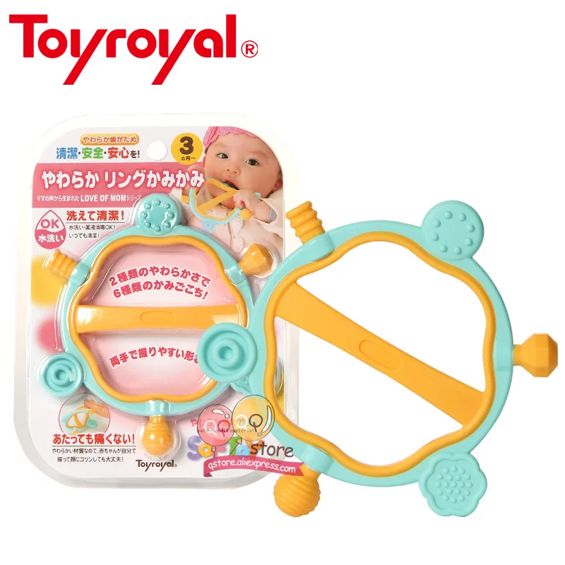 Toyroyal, мягкий гибкий прорезыватель, погремушка для младенцев, Обучающие успокаивающие игрушки для детей, подарки для новорожденных, нетоксичный цветок, колокольчик - Цвет: TR3194