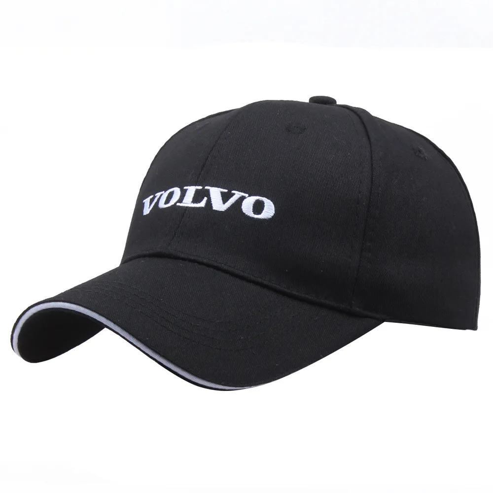 

Casual Snapback 100% Cotton Embroidery Car Logo Sport Racing Hat Adjustable For Volvo hat Buckle Unisex Baseball Cap Men