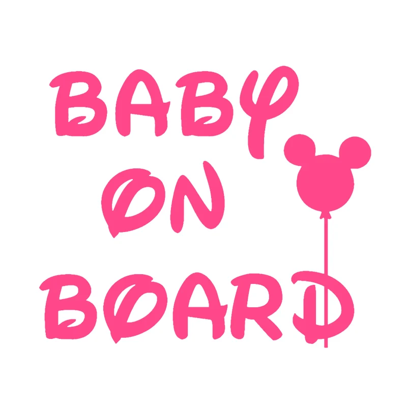 

Small Town 15*12.8cm Pink Girl Baby On Board Car Stickers Vinyl Funny Baby In Car Decal Reflective 3D Sticker On Car St