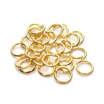 

200pcs/Bag 3/4/5/6/8/10mm Open Jump Rings Split Rings Connectors Silver/Gold/Bronze/Black For DIY Jewelry Findings Making Tools