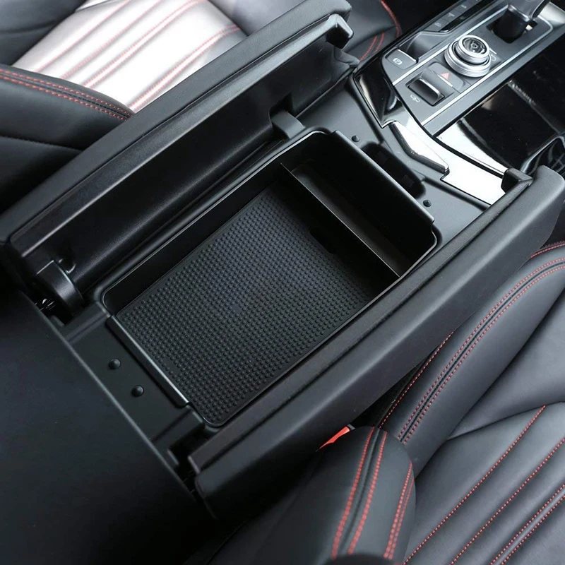 Пластиковая перчатка подлокотник ящик для хранения с черный коврик для Maserati Ghibli Levante Quattroporte 2013