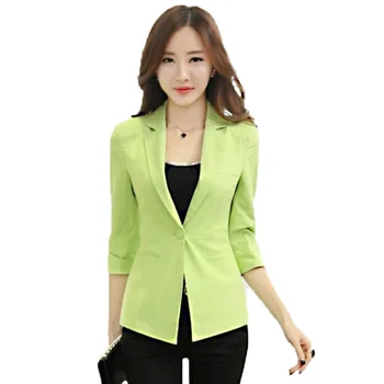 

2020 New Spring Autumn Short Slim Blazer Women Suit Plus Size 4XL Womens Business Suits One Button Office Female Blazers Jackets