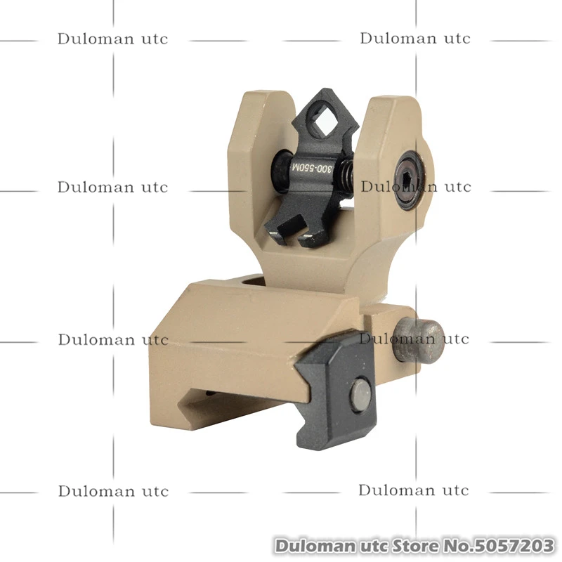 Duloman utc Troy Di-Optic Aperture складной задний бой смотреть страйкбол AR-15 M4 откидной тактический складной задний резервный Железный прицел - Цвет: Dark Earth