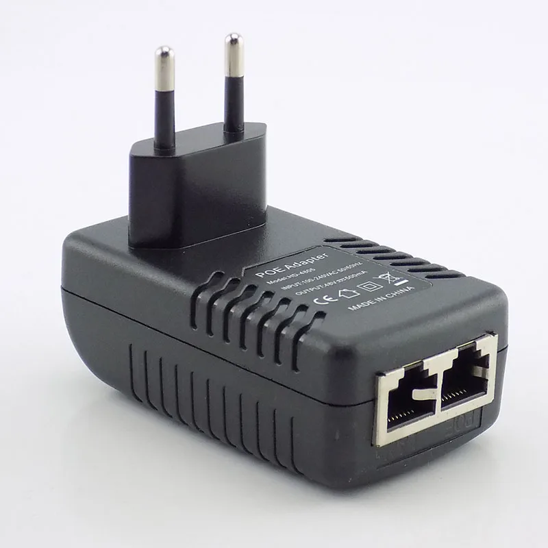 DC 48 В 0.5A 24 Вт Poe источник питания адаптер-форсунка переключатель POE для ip-камеры Wifi POE инжектор настенный штекер зарядное устройство US/EU штекер K15