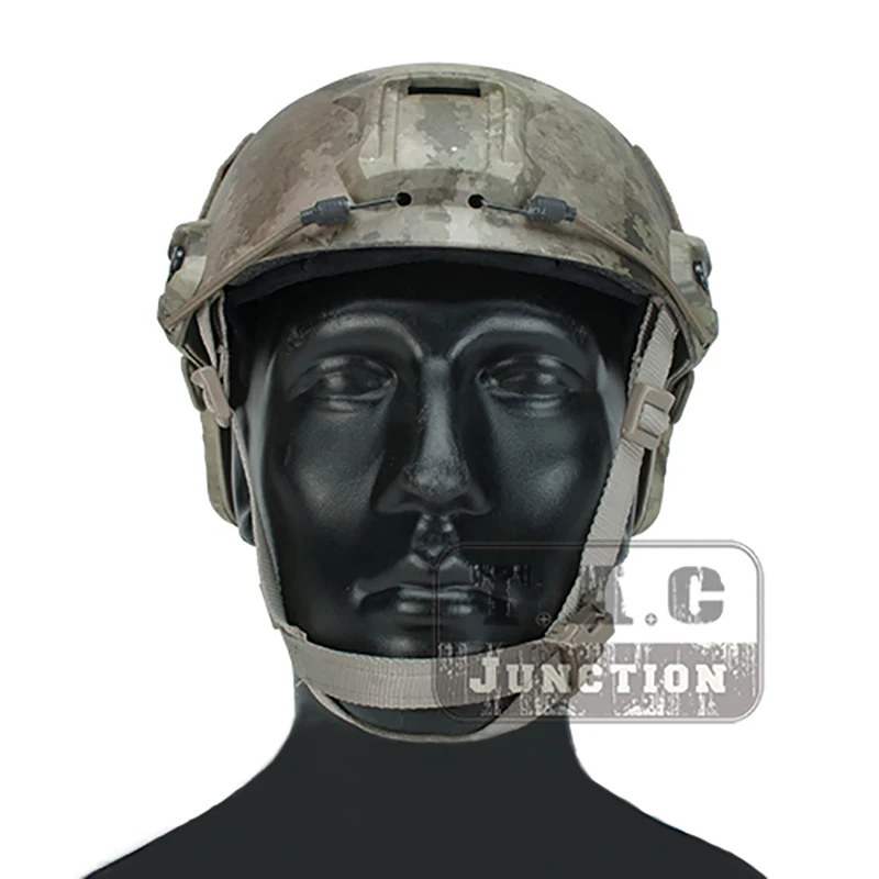 

Emerson Tactical BJ Type Fast Helmet Bump Jump Airsoft Advanced Adjustment Combat Lightweight Modular OPS Helmet w/ Side Rail