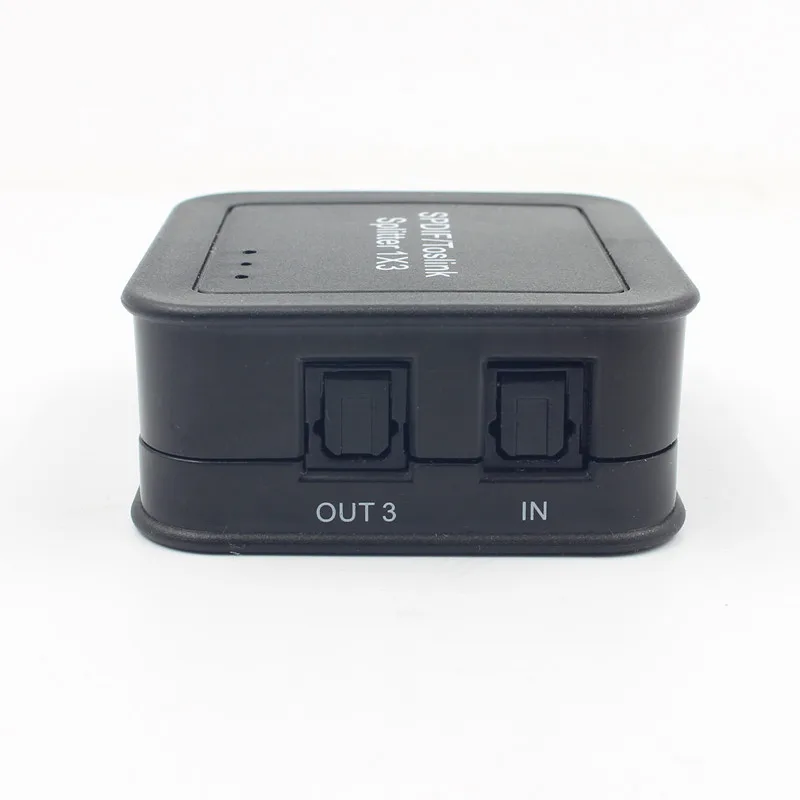 

Digital optical fiber audio splitter with one input and three output SPDIF 1in3out 1X3 optical fiber splitter