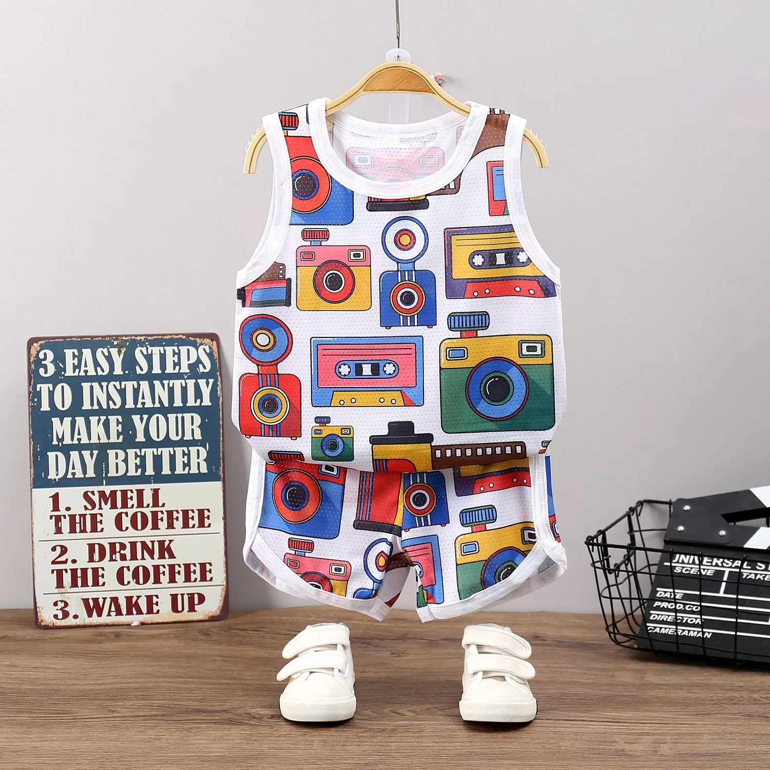 Summer Kids Clothing Sets Quick-drying Suit Boys Sports Sets Girls Sleeveless T Shirts + Shorts 2pcs/set Baby Clothes Suit kids clothing set kids sports suit children sports suit