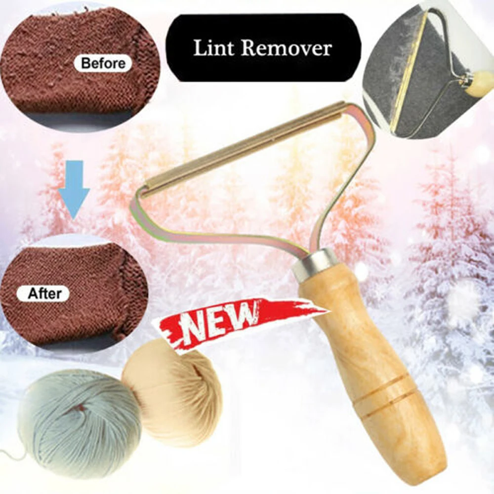 Portable Lint Remover Clothes Fuzz Fabric Shaver Brush Tool Manual Fluff Removing Roller Power-Free for Sweater Woven Coat Brush