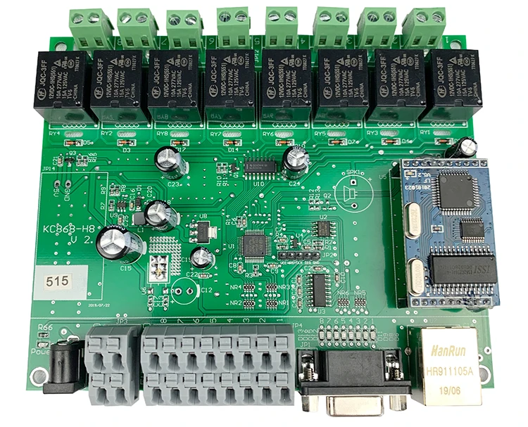 8-канальный сетевой видеорегистратор Ethernet триггерный релейный модуль с GPIO локальной сети Wan RJ45 RS232 TCP IP программы макетная плата "сделай сам" умный дом