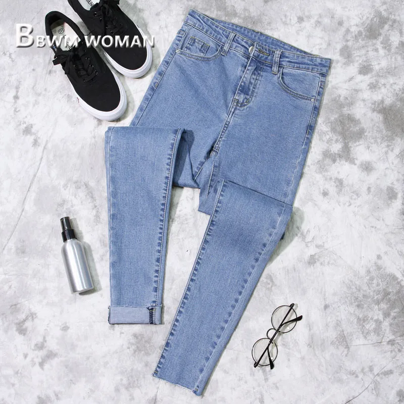 Pantalones vaqueros ajustados para mujer, 3 colores a elegir, primavera 2019