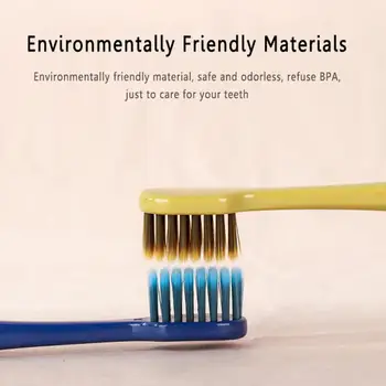 

2PCS Toothbrushes Adult Household Ultra-soft Wide Head Bamboo Charcoal Toothbrush Oral Care Eco Friendly Travel Tooth Brush