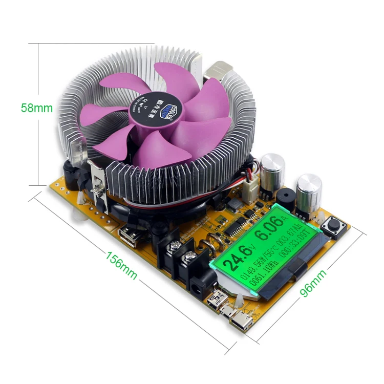  150W 180W Load meter adjustable Constant Current Electronic Load Battery Tester 12V24V48V lithium D